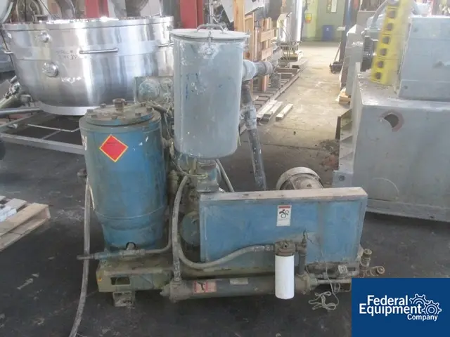 196 cfm @ 29.9" Hg., Quincy #QSVB10WN3C, vacuum pump, 230/460 V., 10 HP, s/n #38145, used, #2877-22 - Image 1
