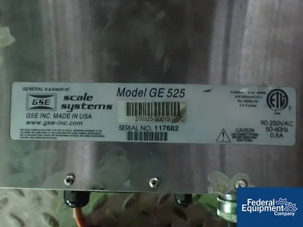 GSE #GE525 read out, 36" x 36" scale, serial #117682, #2889-24 - Image 3