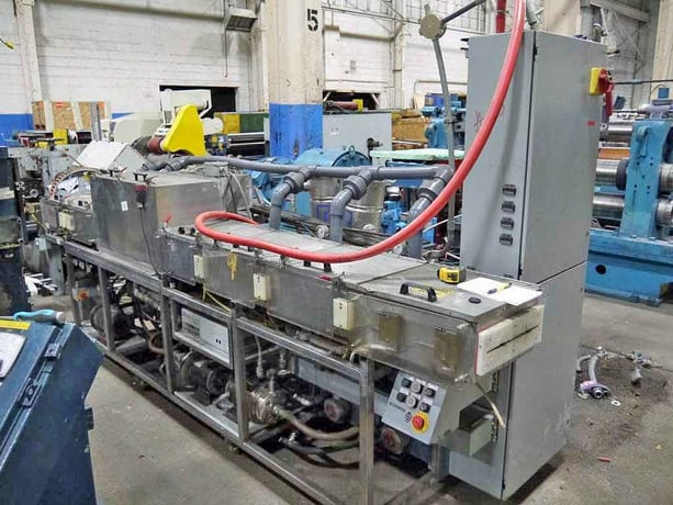 Bathy' s, strip cleaning system, 8" strip width, (2) entry rinse tanks, electrostatic cleaning tank, (4) exit - Image 1