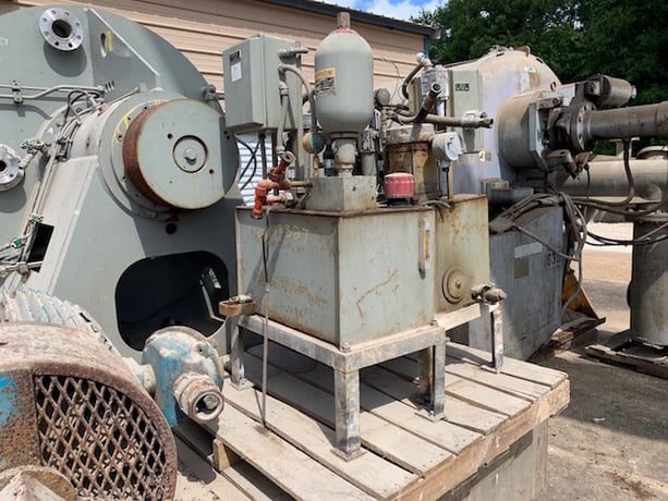 49.2" x 377" Krauss Maffei #HZ125/3.2Si, 100 HP, 1775 RPM, peeler type, motor drive, #99327 - Image 2