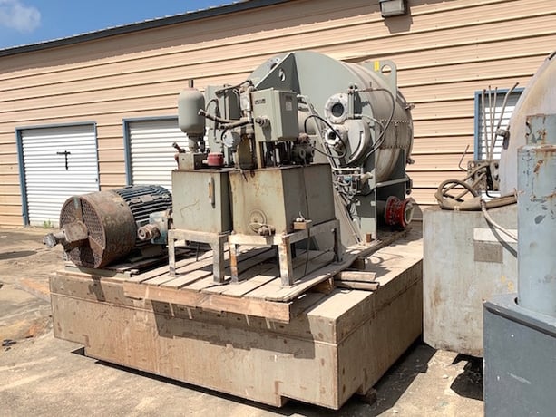 49.2" x 377" Krauss Maffei #HZ125/3.2Si, 100 HP, 1775 RPM, peeler type, motor drive, #99327 - Image 7