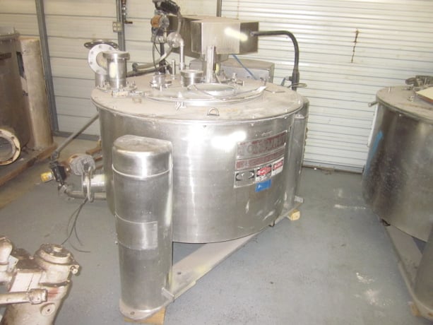 40" x 20" Tolhurst #161, 1260 RPM, perforated bowl, basket type, motor drive, #94609 - Image 1