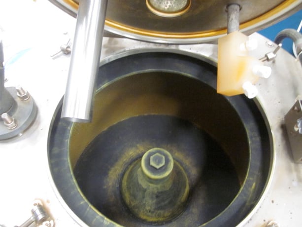 30" x 12" Ketema #Centerslung, 3/1.5 HP, 1670 RPM, perforated bowl, basket type, motor drive, #101174 - Image 3