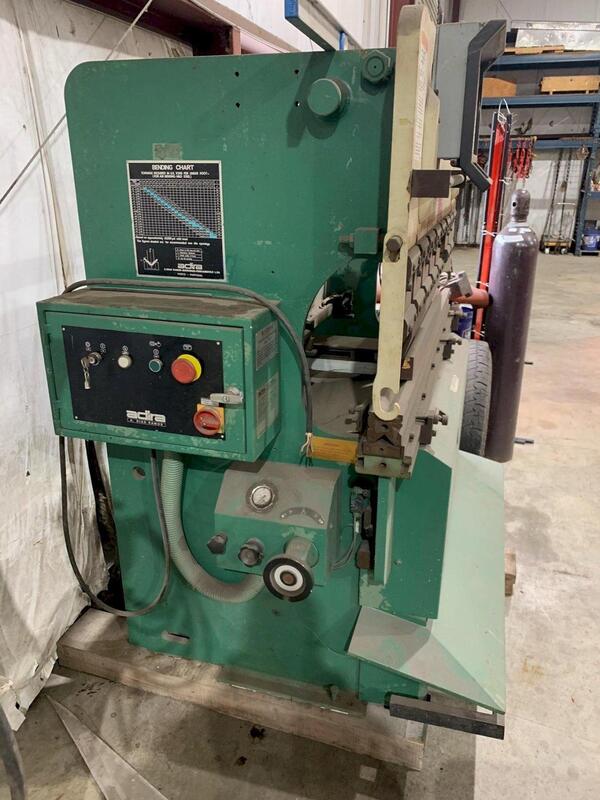 32 Ton, Adira #QHA-3215, hydraulic press brake, up-acting, 5' overall, 43.3" between housing, Hurco 2-Axis - Image 2