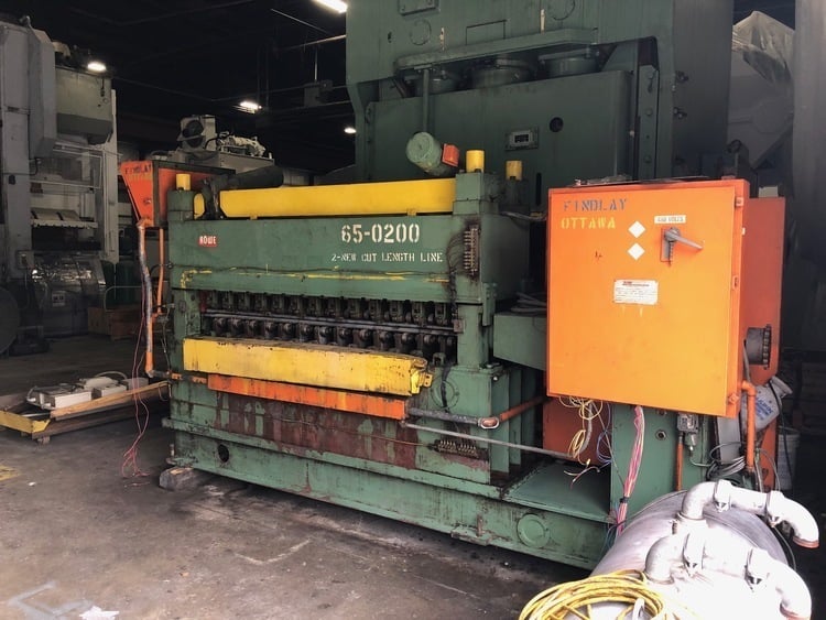 72" x .06" Herr Voss #RH84/1.156-19/1634HI, precision leveler, 19 straightening rolls, 1.156" roll diameter - Image 1