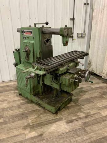 Kearney & Trecker #205SA, horizontal mill with vertical head, #12" x50" table, 5 HP, #72819 - Image 1