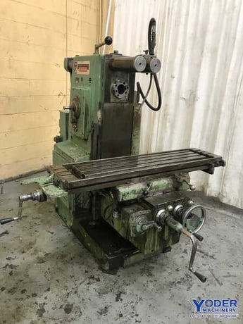 Kearney & Trecker #205SA, horizontal mill with vertical head, #12" x50" table, 5 HP, #72819 - Image 9