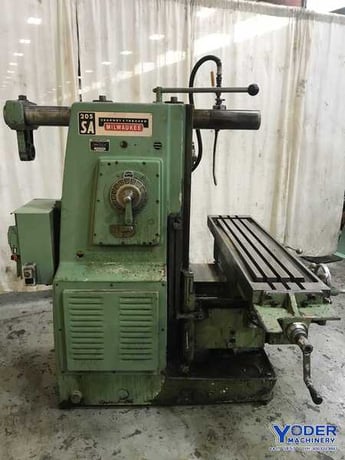 Kearney & Trecker #205SA, horizontal mill with vertical head, #12" x50" table, 5 HP, #72819 - Image 10