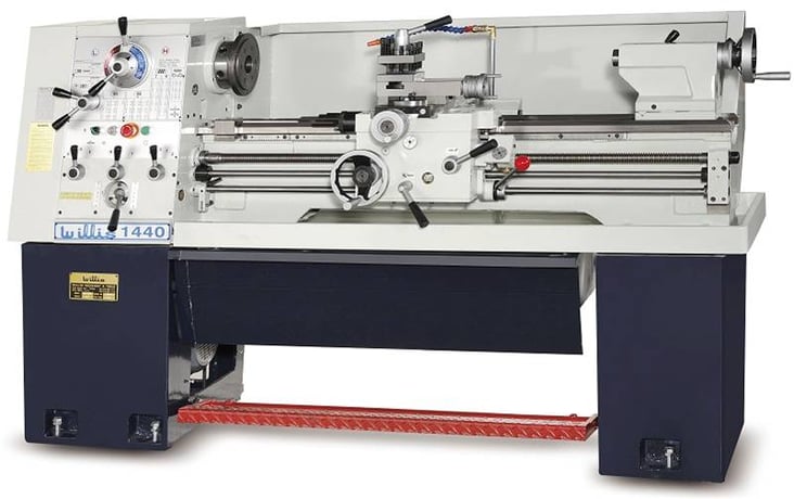 14"/22" x 40" Willis #1440, 1-5/8" bore, 70-2000 RPM, inch/metric, 5 HP, D1-5, foot brake - Image 1