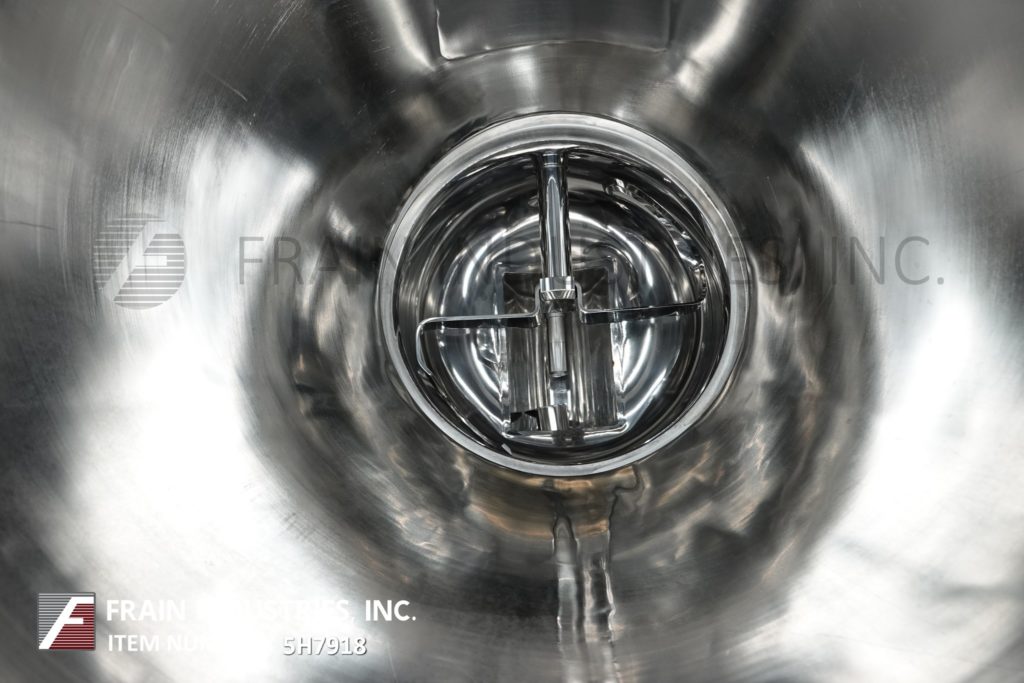 21.18 cu.ft., Tote Systems #600L, 316 Stainless Steel 600 liter capacity, 40" diameter x 45" deep with a 18" - Image 2