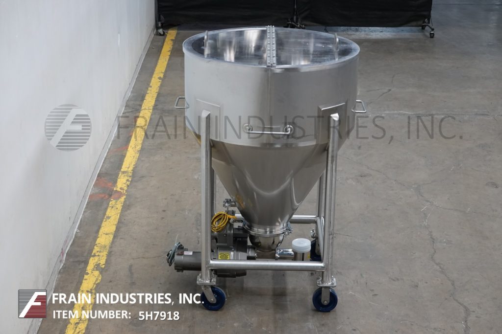 21.18 cu.ft., Tote Systems #600L, 316 Stainless Steel 600 liter capacity, 40" diameter x 45" deep with a 18" - Image 3