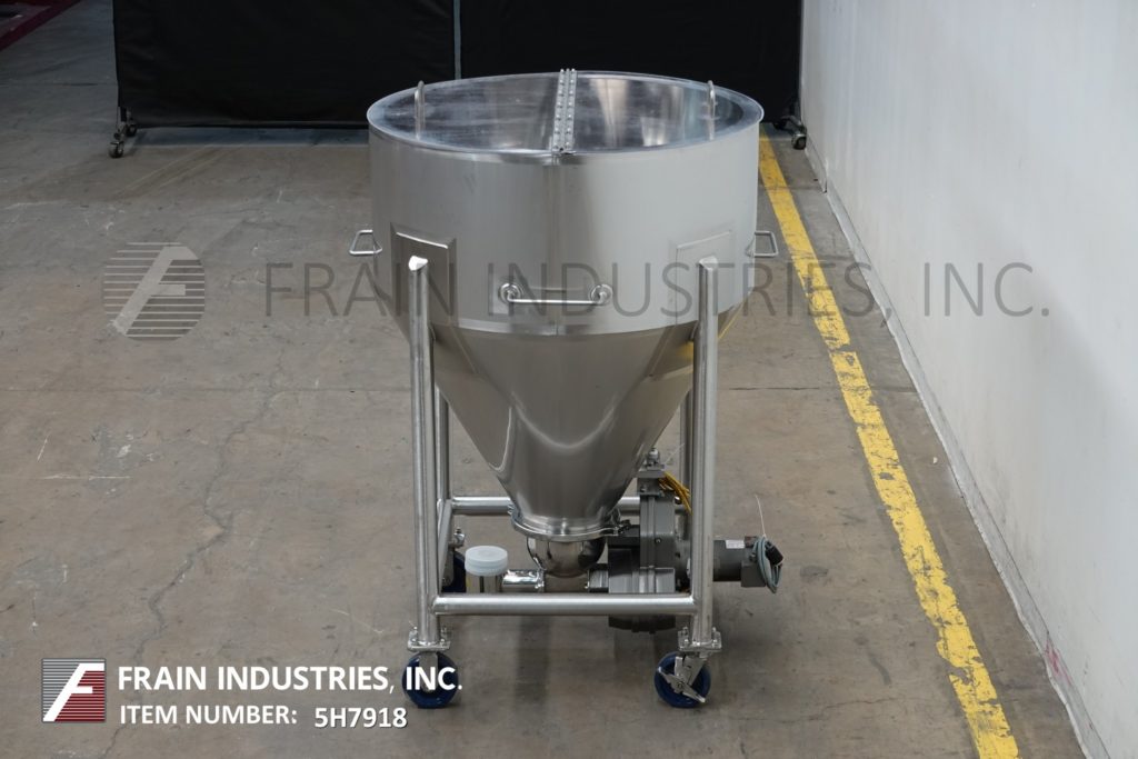 21.18 cu.ft., Tote Systems #600L, 316 Stainless Steel 600 liter capacity, 40" diameter x 45" deep with a 18" - Image 4