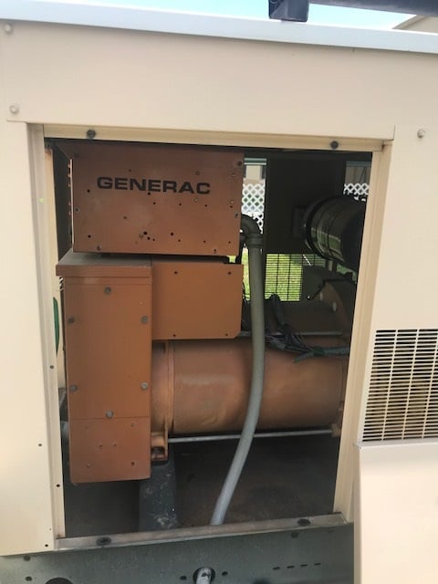 80 KW Kohler /J Deere, diesel generator set, 500 gal base tank, custom weatherproof enclosure, block heater - Image 9