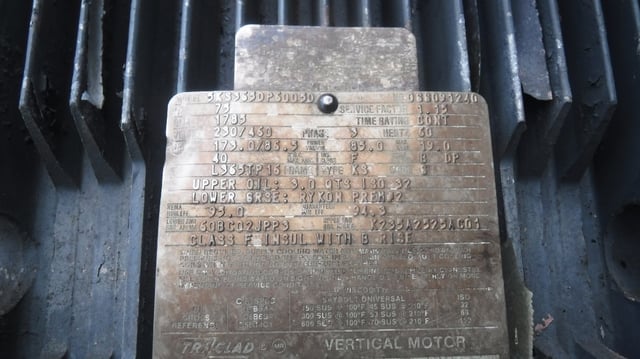 75 HP 1800 RPM General Electric, Frame L365TP16, WPIBB, 230/460 Volts - Image 2