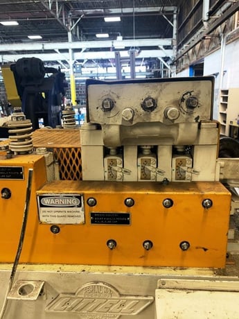 12" x .08" Littell #312-7PDL, straightening machine, 7 rolls, 20-120 FPM, 1992 - Image 6