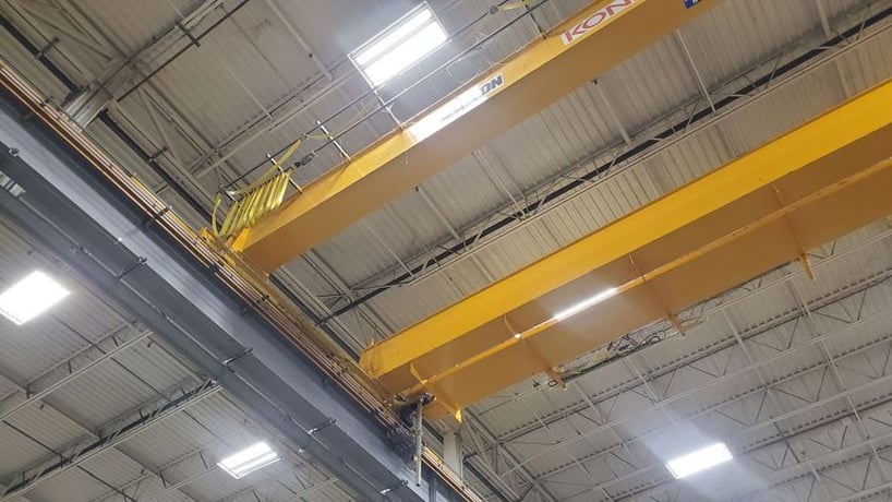 35 Ton, Kone, 39' 6" Span, 42' lift, radio, VFD bridge/trolley, 2009, #2179 - Image 5