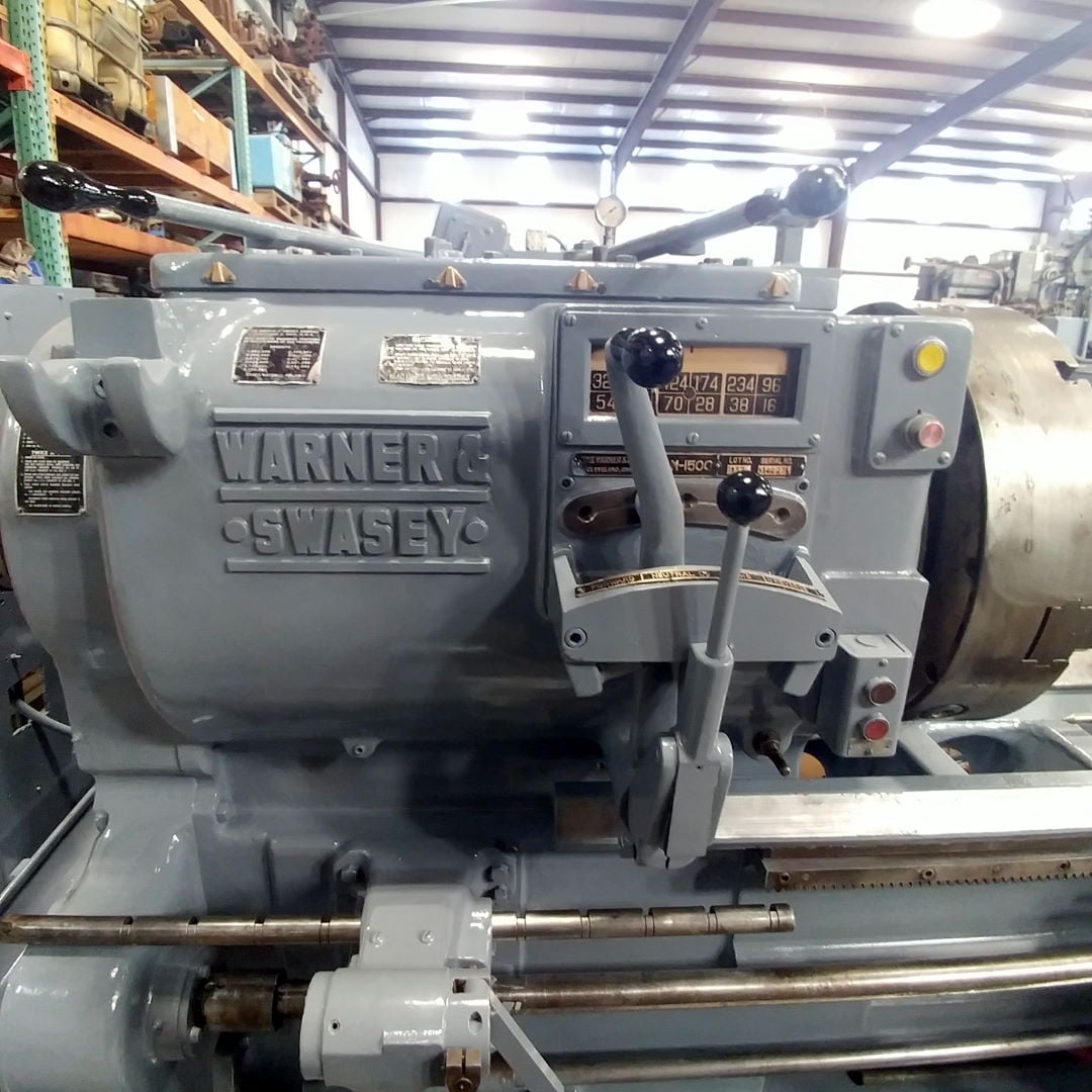 No. 4A Warner & Swasey, M1500, turret lathe, 24" 4-Jaw chuck, 28.25" sw, 60" center, 1954 - Image 7