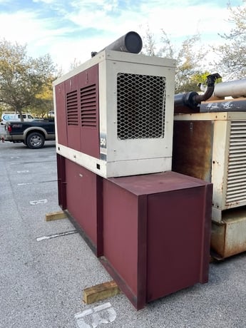 50 KW Kohler/J Deere, diesel generator set, 208 or 480 Volts, 3 phase, weatherproof enclosure, 12 lead - Image 2