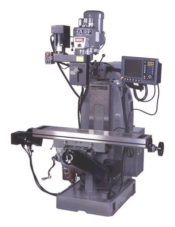 Sharp #TMV/MP-2, Vertical Mill, 10" x50" table, 3 HP - Image 1