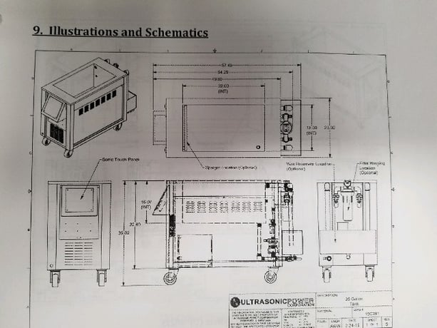 Ultrasonic Power Corp #51-15-651, 35 gallon working capacity, 32" x 18" x 16" tall tank, 240 V. - Image 5