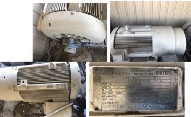 350 HP 3585 RPM Teco, Frame 5808A, TEFC, 1SF, 2-slide, 2300/4160 Volts - Image 1