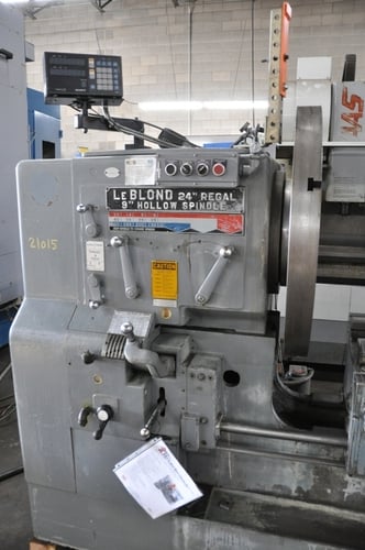 24"/39" x 52"/84" LeBlond #Regal, sliding gap bed lathe, Sony LH52 2X digital read out, 1977 - Image 3