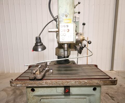 2.9'-1/2" Donau #DR23, Sliding Radial Arm Drill, Morse MT3 taper, 6" diameter column, 4 T-slots, 3/4" - Image 5