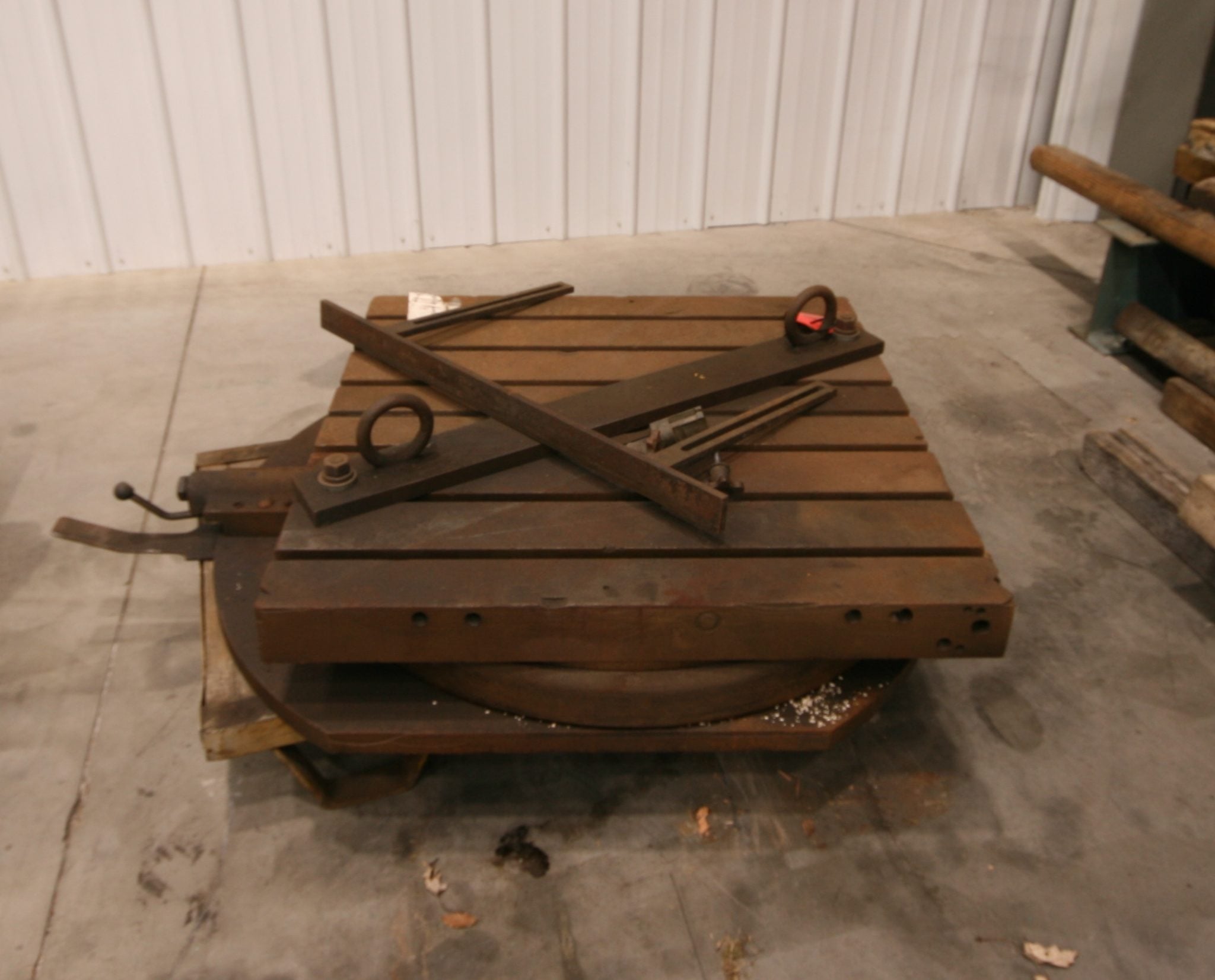 56" x 36" Rotary Table, 6 T-slots, 7/8" T-Slot Throat, 1-3/8" T-Slot Base, - Image 1