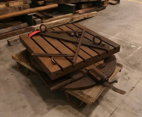 56" x 36" Rotary Table, 6 T-slots, 7/8" T-Slot Throat, 1-3/8" T-Slot Base, - Image 5