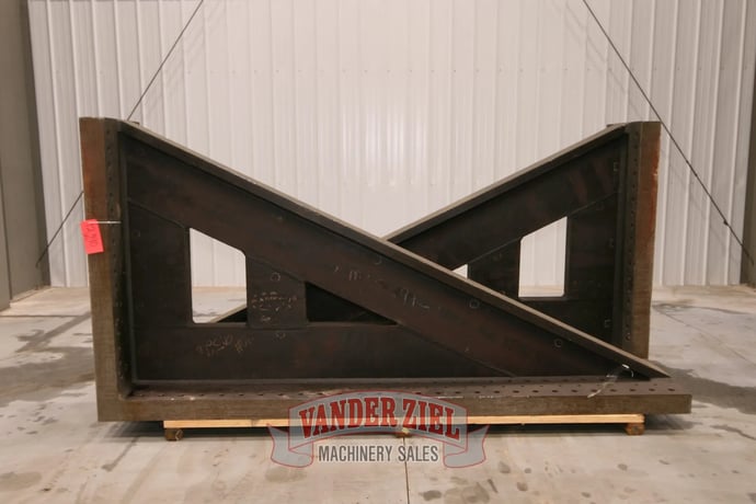 119" x 23-1/8" x 59-1/2" Angle plates, base drilled & tapped, #12390 - Image 1