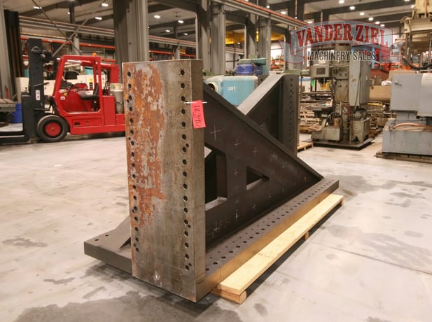 119" x 23-1/8" x 59-1/2" Angle plates, base drilled & tapped, #12390 - Image 3