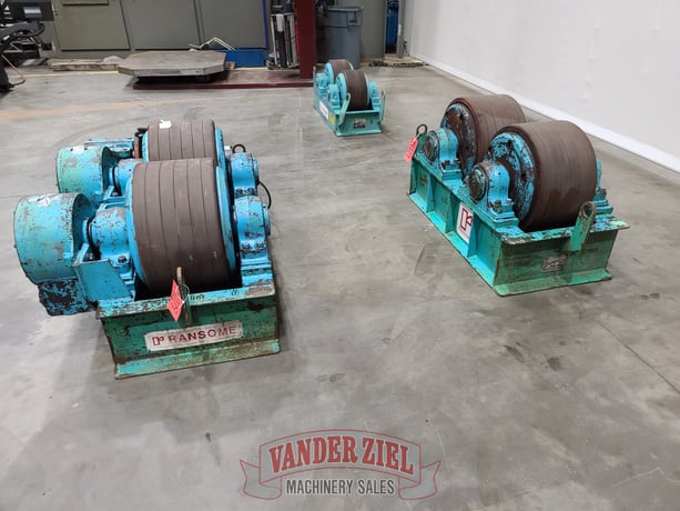 150 Ton, Ransome Micarta #150PRM, tank turning rolls, 300000 lb.,750 Tons weight capacity for set,  8"32" - Image 3