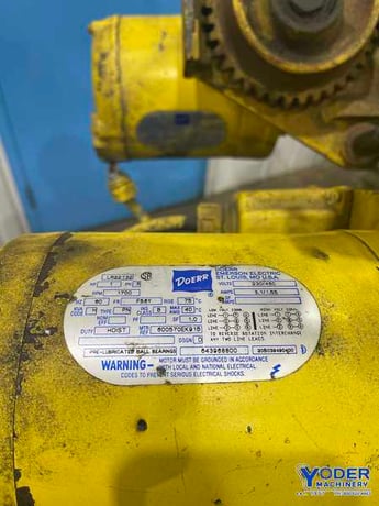 .5 Ton, Yale #REL1/2-25RG15S1, 1000 lb., chain type, power trolley, #68958 - Image 4
