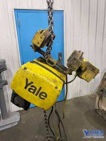 .5 Ton, Yale #REL1/2-25RG15S1, 1000 lb., chain type, power trolley, #68958 - Image 8