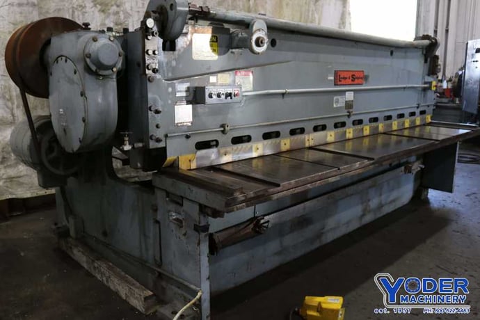 3/8" x 12' Lodge & Shipley #0612, power squaring shear, 36" Back Gauge, rebuilt 1990, #72137 - Image 4