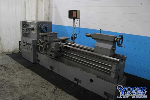 27" x 80" Timemaster #Super-M, gap bed engine lathe, 18-1/2" swing over cross slide, inch/metric, digital - Image 1