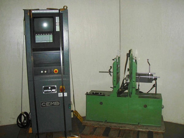 1000 lb. CEMB #Z300, horizontal, hard bearing, 40" swing, 35" C-C, belt drive, PC based inst - Image 1