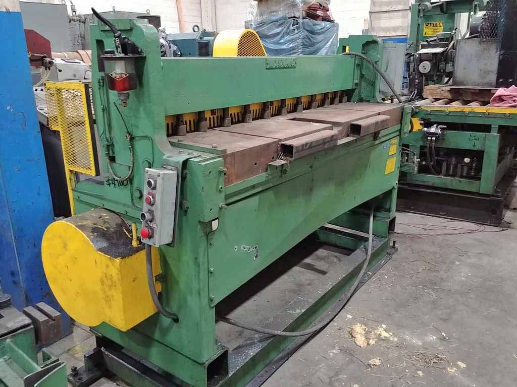 .105" x 6' Wysong #1272, shear, 73" blade, finger guard, 47" passline, one shot lube - Image 2
