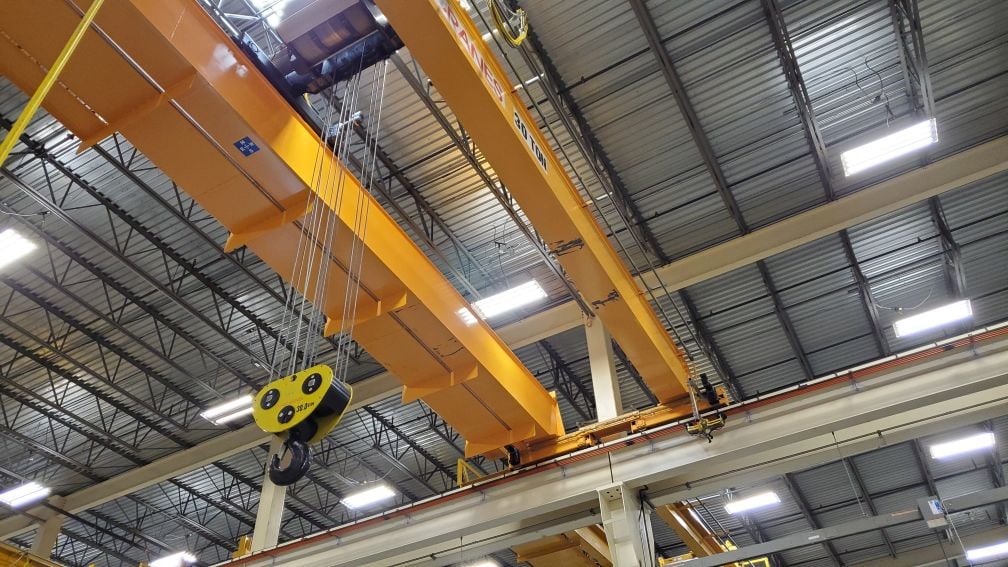 30 Ton, Kone, 47'6" Span, 31' lift, pendant, VFD all motions, 2014, #2205 - Image 4