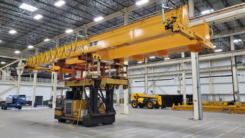 30 Ton, Kone, 47'6" Span, 31' lift, pendant, VFD all motions, 2014, #2205 - Image 7