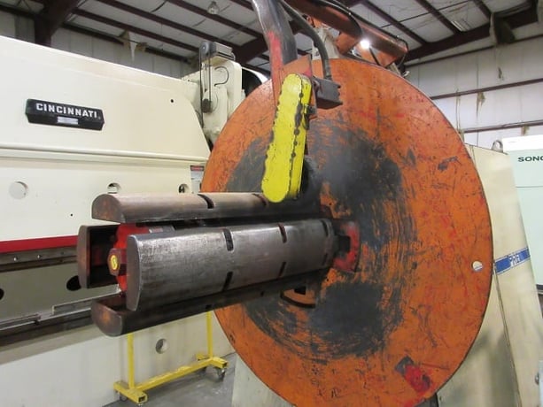 20000 lb. Press Room Equipment #PR-3620000-NAB, uncoiler, 36" width, 20"-24" ID, 72" outside dimensions - Image 6
