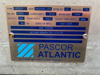 1200 Amp. PASCOR, TTT-7, 161000 V, DOUBLE END, ARCING HORN, UNUSED - Image 4