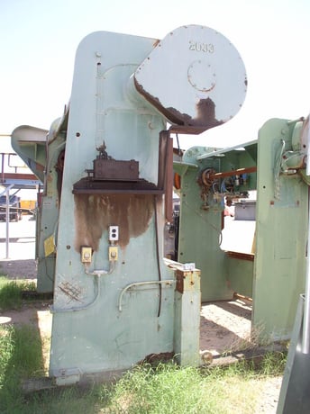 225 Ton, Cincinnati #9, mechanical press brake, 12' overall, 126" between housing, 3" stroke, 8" throat, #2149 - Image 8