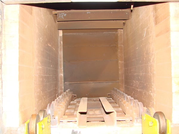 30" width x 24" H x 42" L Surface Combustion, gas fired, roller-rails, vertical door, excellent, 1400F - Image 3