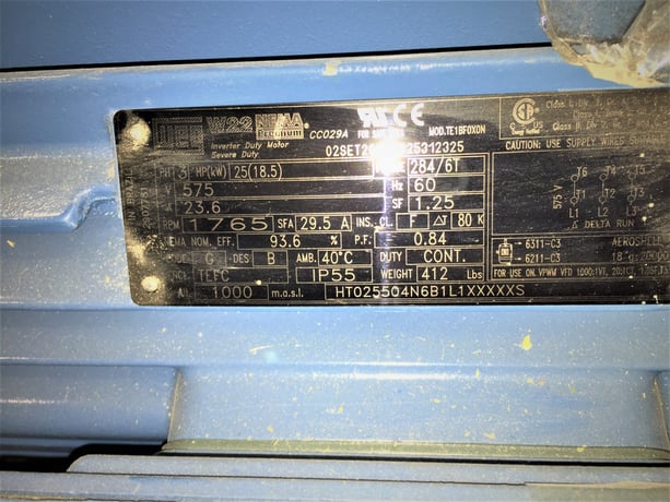 81 GPM @ 576' TDH, M Pumps #SC-Mag-M50/5S, side channel type, 25 HP Weg motor - Image 2