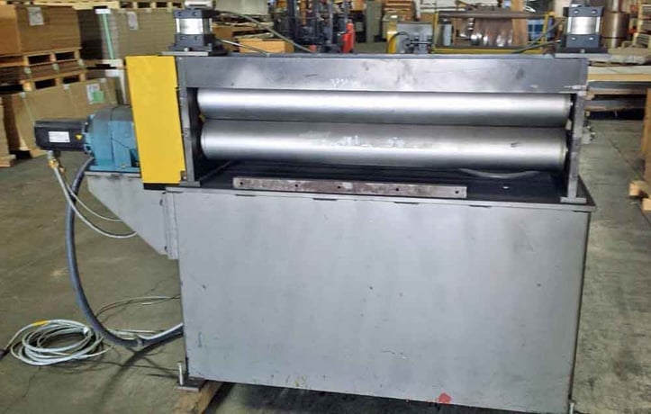 48" x .075" G. Macicania, servo feeder, 49" roll face, 5" diameter, entry catenary rolls, 2002 - Image 5