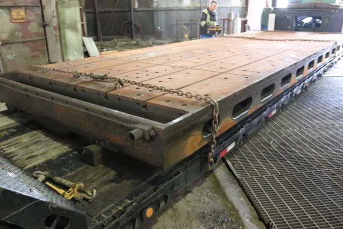 120" x 300" T-slotted table, Shepard-Niles, 6 t-slots, #71241 - Image 3