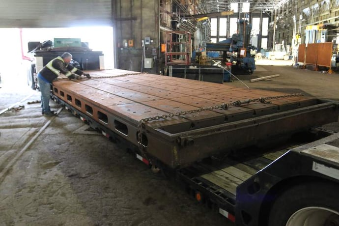 120" x 300" T-slotted table, Shepard-Niles, 6 t-slots, #71241 - Image 9