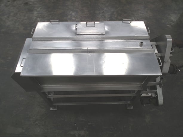 350 gallon L & A #T-703, batch kettle blending cooker, double rotating auger spiral coil batch cooker - Image 5