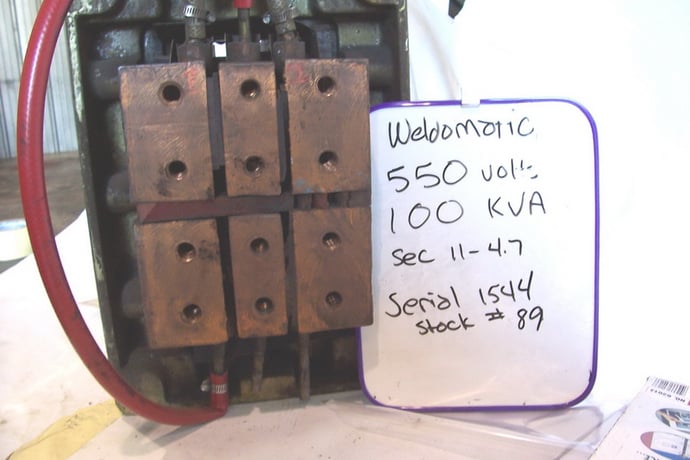 100 KVA 550 Primary, , Weld-O-Matic, machine type transformer, 11-4.7 amps - Image 1